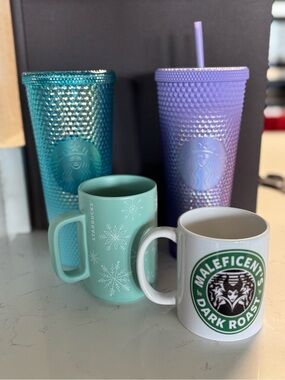 Starbucks Mint, Teal & Lavender Tumbler and Mug Set